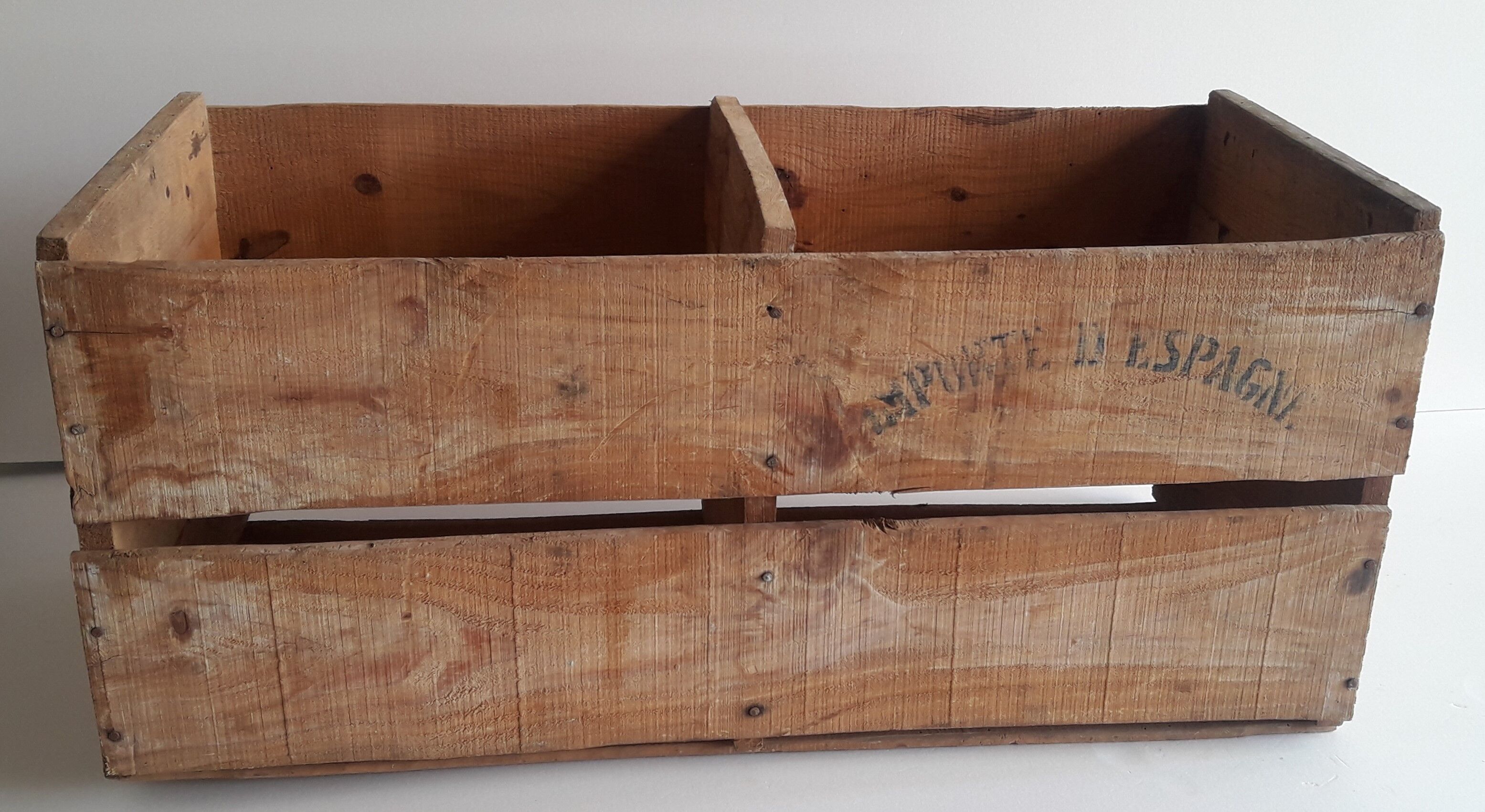 Wooden crate transport colorful poster Magraner-Co Espana