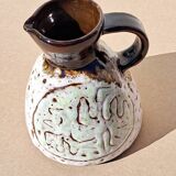 Ceramic pitcher Juliette Derel Vallauris 1960