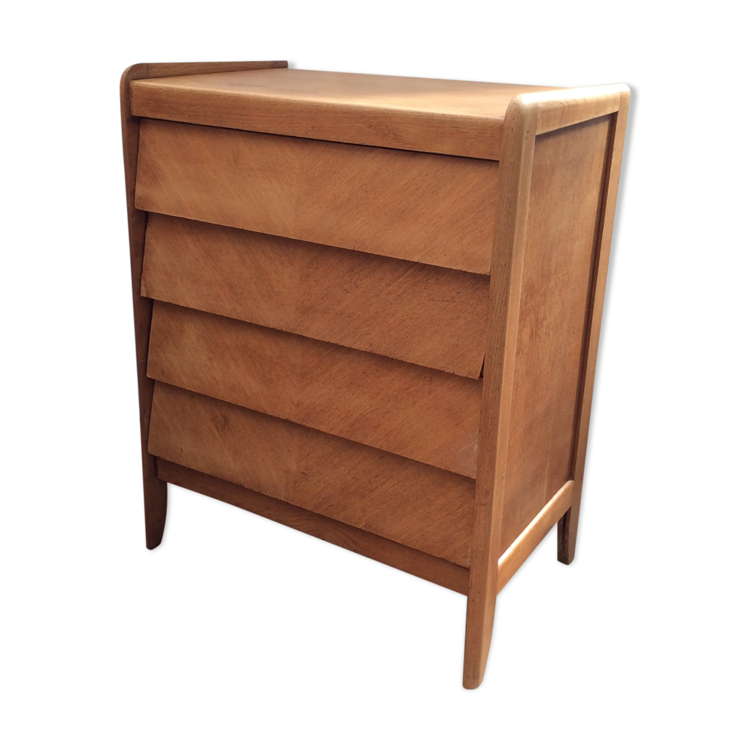 Wooden dresser with 4 drawers around 1950s-1960s dimension: height -90cm- width -70cm-