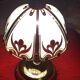 small vintage Tiffany stained glass style lamp