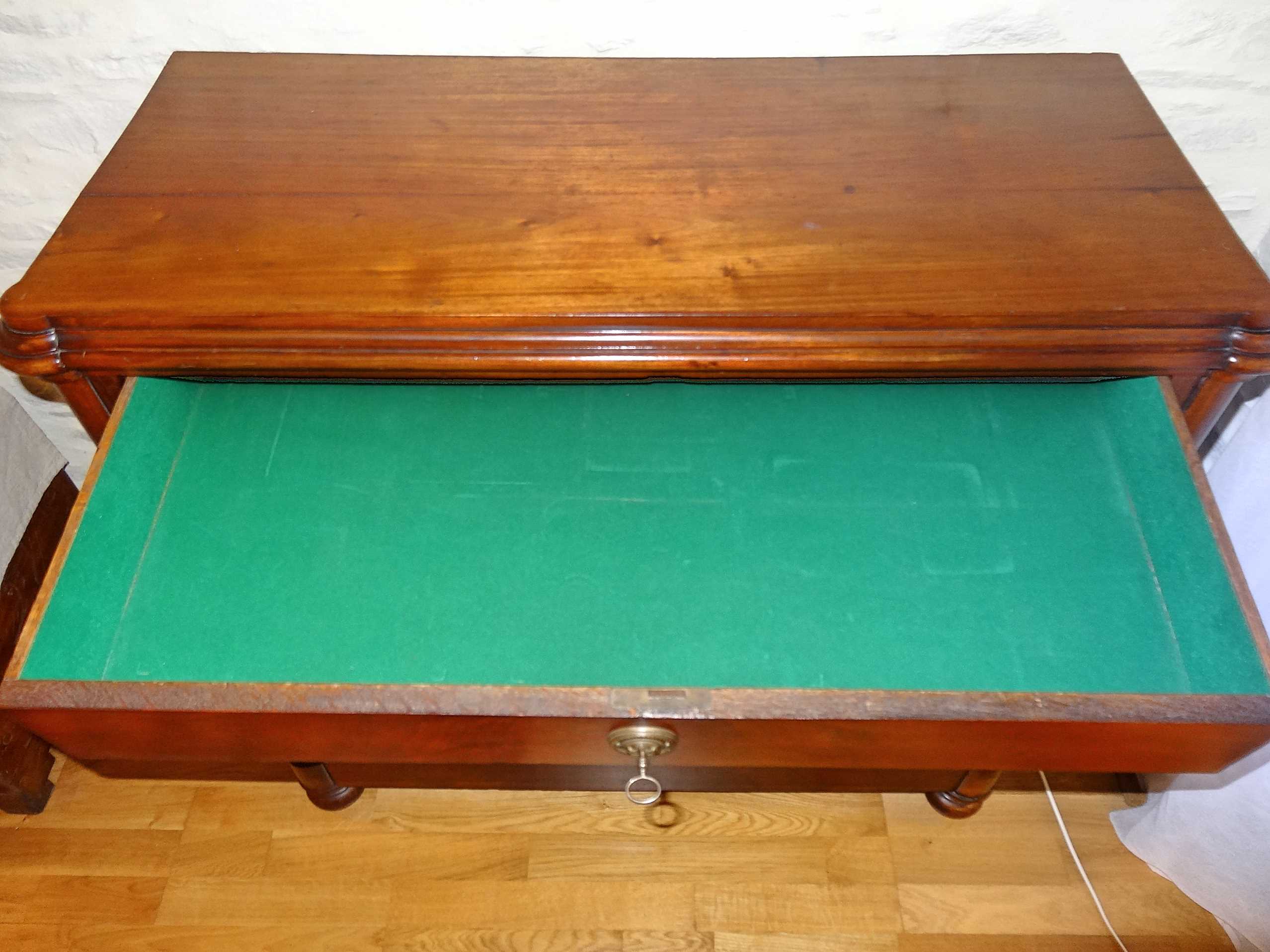 Low antique 19th century mahogany buffet