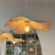 Hanging lamp flower wave raffia oda - l d75 cm