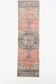 3X10 Pale Red Oriental Turkish Vintage Runner Rug, 91x315Cm