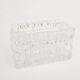 1980s crystal ashtray with cigarette case, Julia Glassworks, Poland