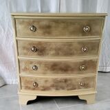 Patinated English chest of drawers