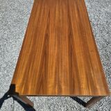 Vintage rectangular extendable teak table from the 60s