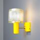 Mid century modern yellow wall sconce light