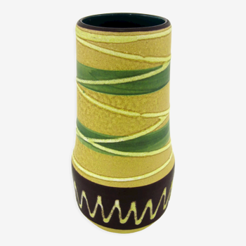Vase en céramique mate - Scheurich 529-18 - West Germany Pottery - vintage années 50
