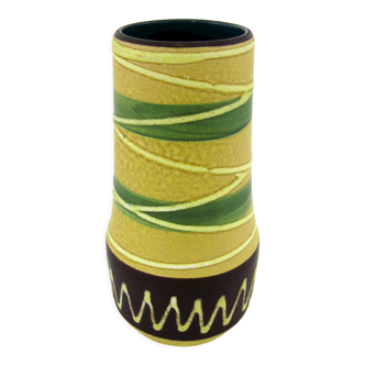Vase en céramique mate - Scheurich 529-18 - West Germany Pottery - vintage années 50