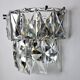 Regency wall lamp by Kinkeldey, 2 levels glass, Germany, 1970