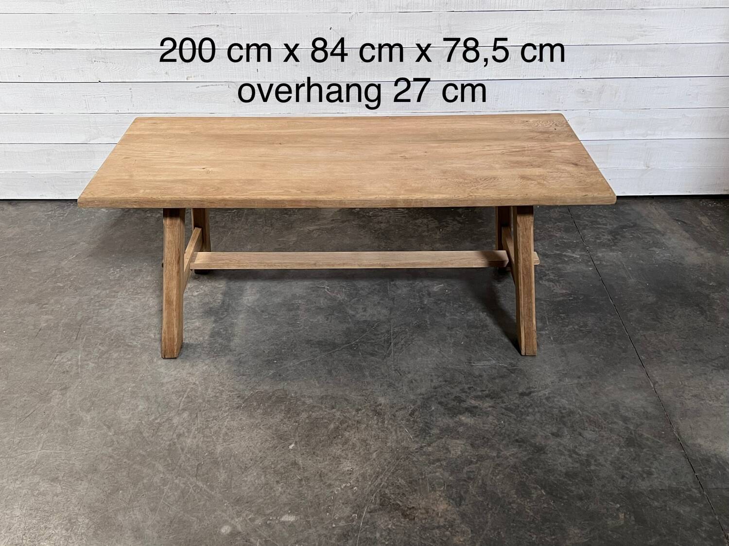 Faded oak table