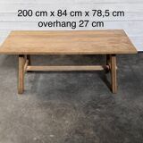 Faded oak table