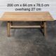 Faded oak table