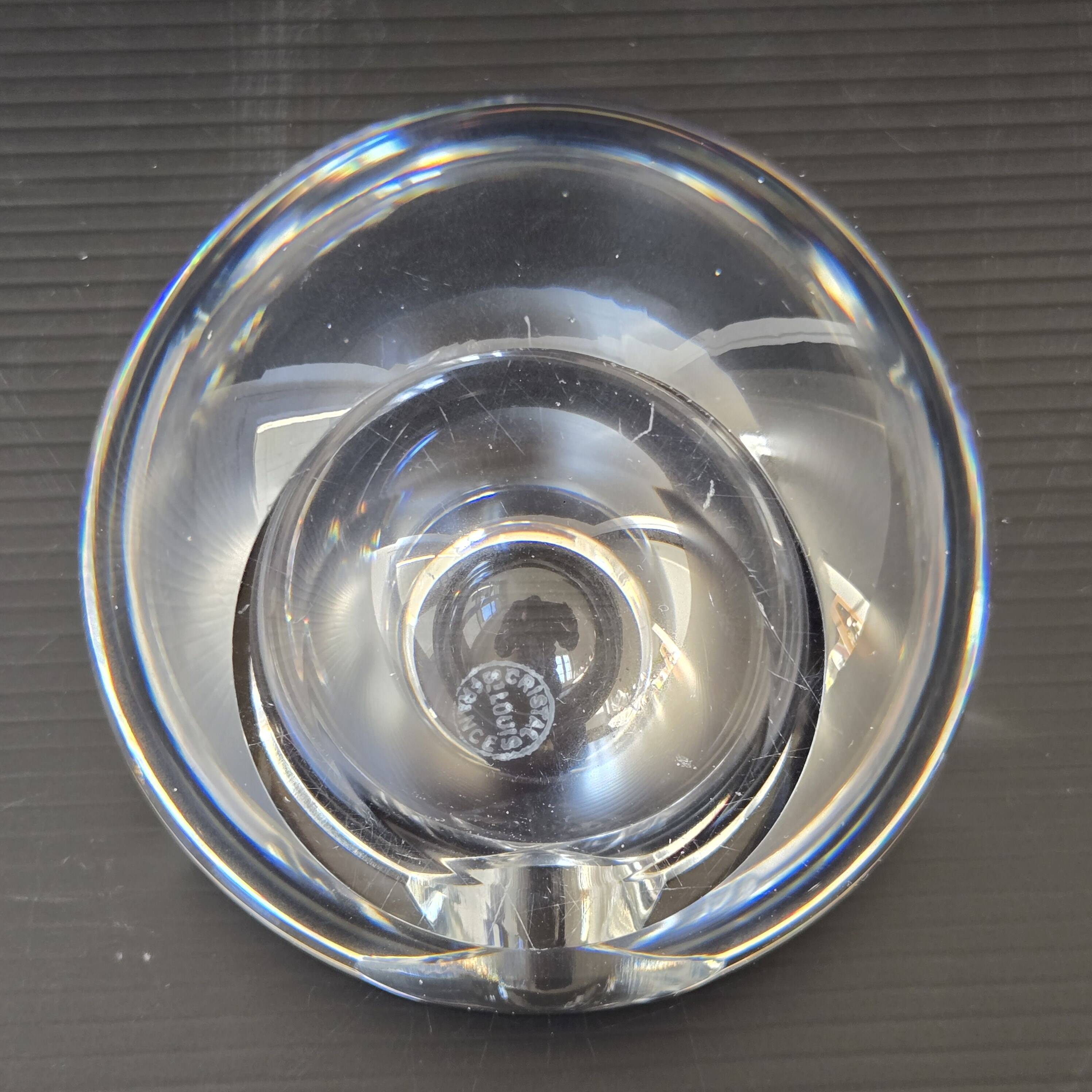 Cendrier vintage en cristal de Saint-Louis