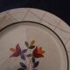 Round dish in Gien earthen earthen model Tamaris diam 28.5 cm