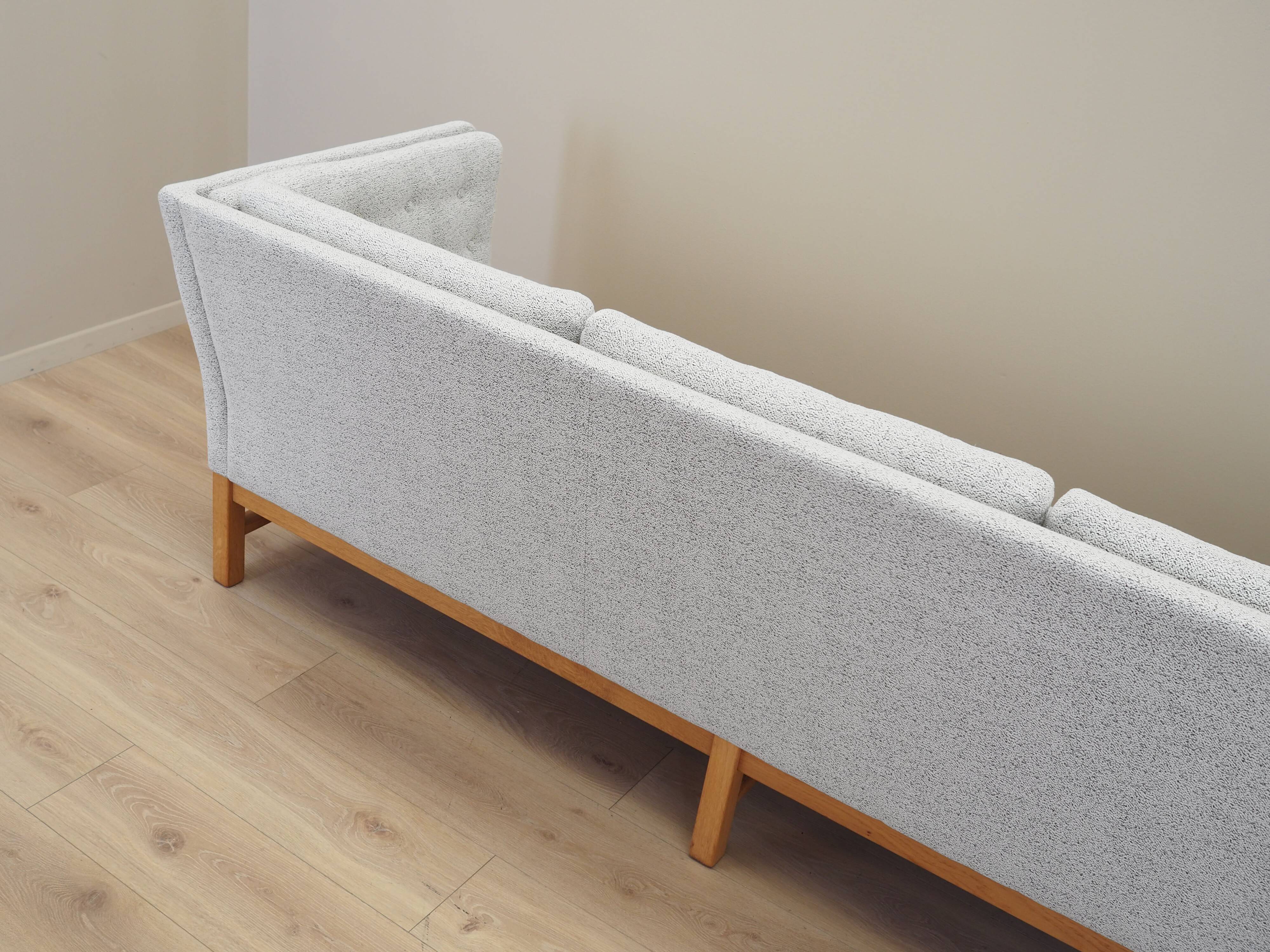 Oak sofa, Danish design, 1970s, manufactured by Erik Jørgensen Møbelfabrik