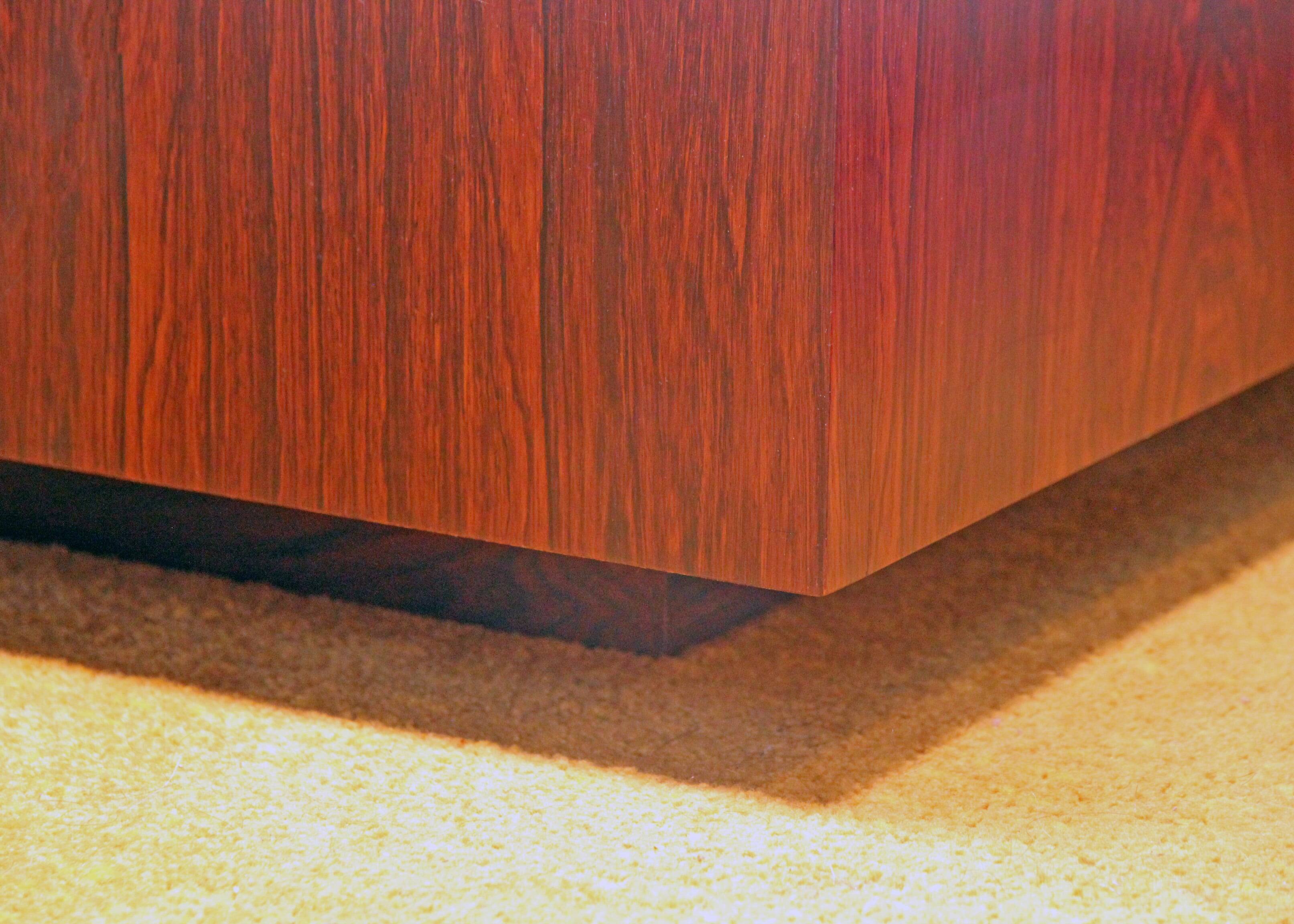 Vintage Scandinavian rosewood bar/planter coffee table