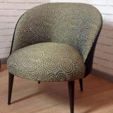 Round armchair of the 60s restored