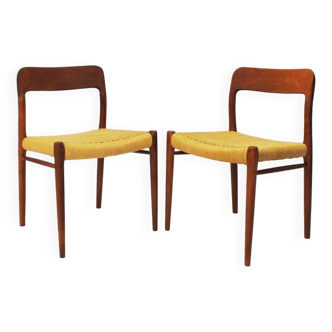 Chaises Moller modèle 75