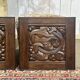 Pair of carved oak panels by Joseph Savina (1901-1983)