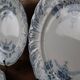 Set of 4 dessert plates from the St Amand earthenware factory, Régence model, iron earth