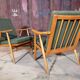 Pair of Ton Thonet Boomerang  chairs