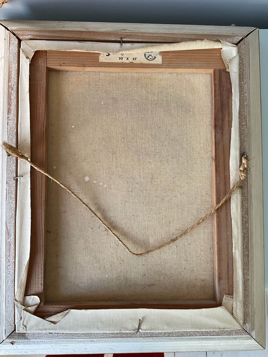 Oil on canvas, framed