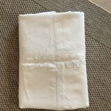 Old sheet .embroidered.monogram .CA