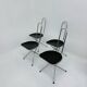 Set of 4 postmodern folding chairs by Niels Gammelgaard for Ikea, 1980s