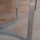 Glass and chrome coffee table from the 1970s.