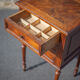 Vintage wood bedside table