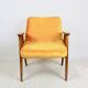 Fauteuil vintage Chierowski 366, 1970, velours jaune or