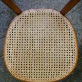 2 Thonet No. 10 chairs, 1870 version, new caning