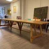 Wooden table in solid