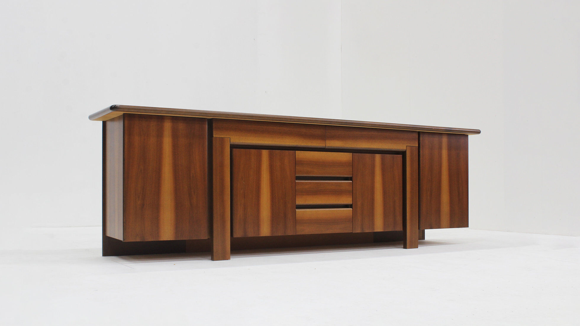 Vintage Italian walnut sideboard 1960s