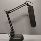 Unilux - Lampe de bureau articulée noire 2 bras - Années 1980/90