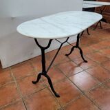 Bistro table with marble top