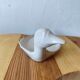 Vintage foie gras dish - duck - white ceramic