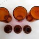 Set of 3 vintage brown pharmacy bottles