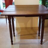 Wooden table with extensions