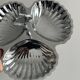 Silver-plated three-compartment serving tray