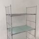 Vintage stainless steel shelf from the 70s