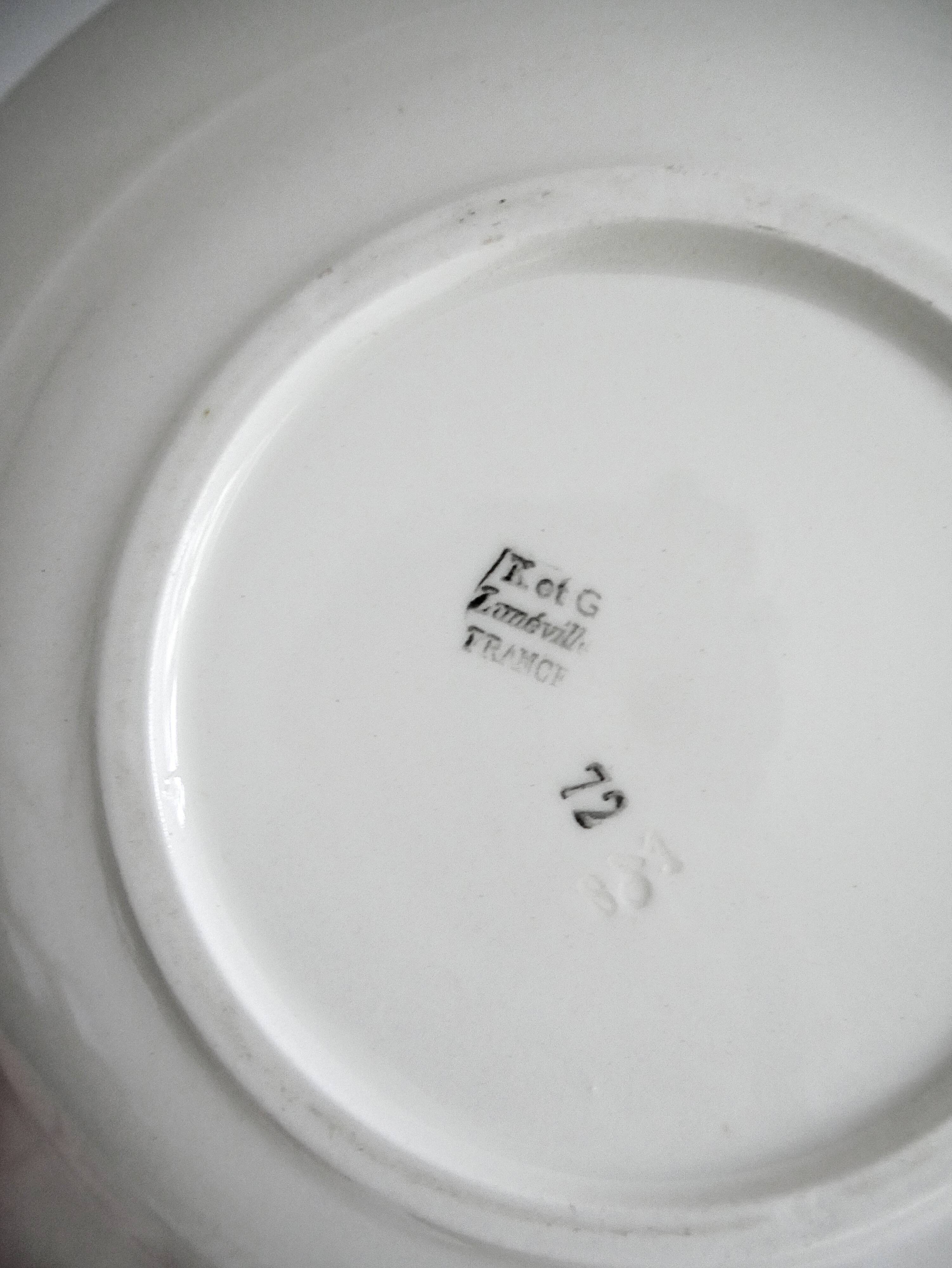 Plat de service creux Luneville