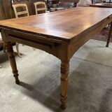 Cherry farmhouse table with 2 extensions