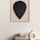 Black Drop painting on paper signed Eawy