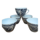 Set of 5 vintage Rivanel mugs
