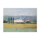 Peinture de Nagao Usui "Paysage de Provence"