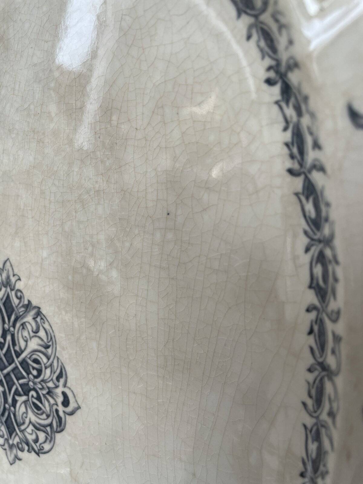 Large oval dish HB&Cie Terre de Fer