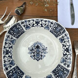 Plat carré bleu ou ibis bleu gien