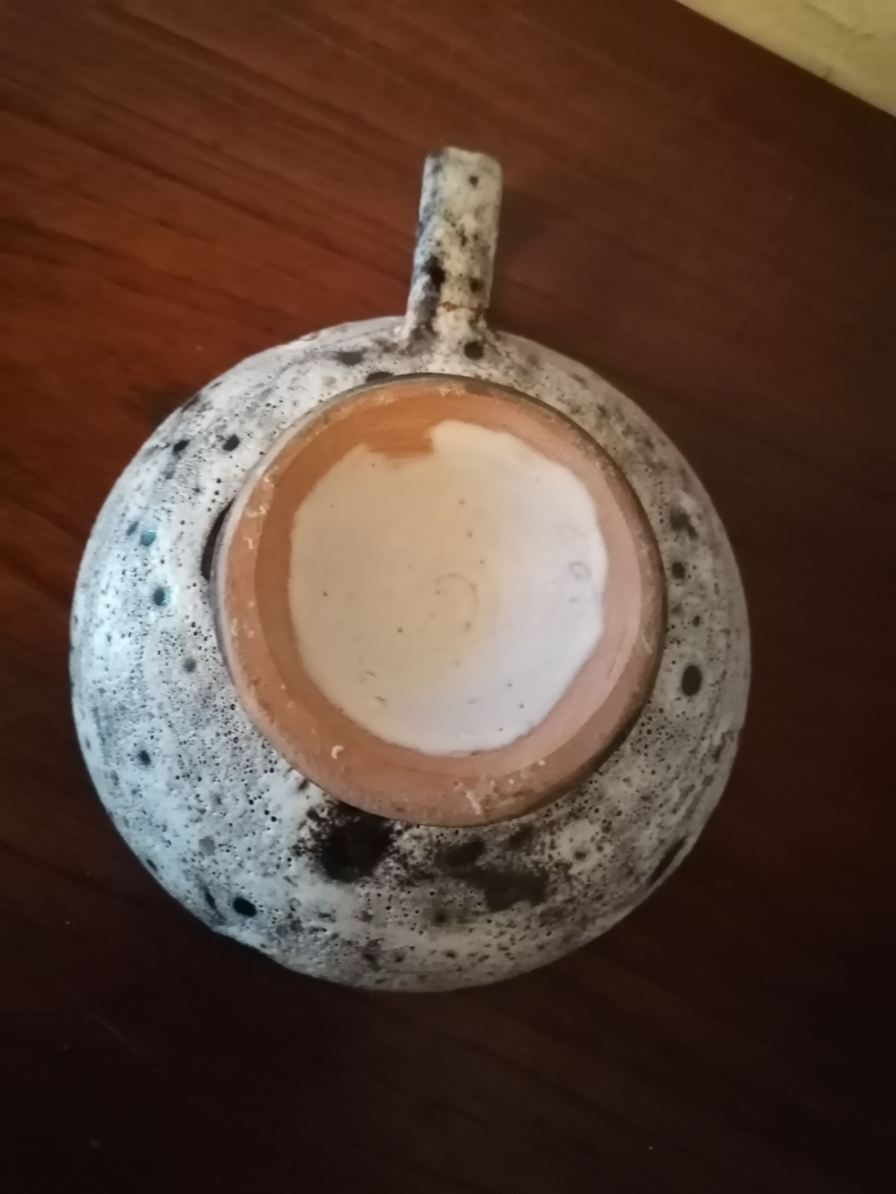 Candle holder fat lava 1960 style vallauris